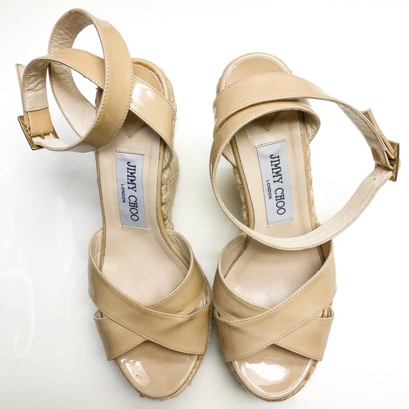 Jimmy Choo “Phoenix” Espadrille Platform Wedges - Picture 2 of 6